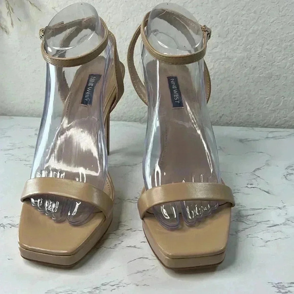 Nine West Shoes | Nine West Platform Heels | Color: Cream/Tan | Size: 9M - Picture 8 of 15
